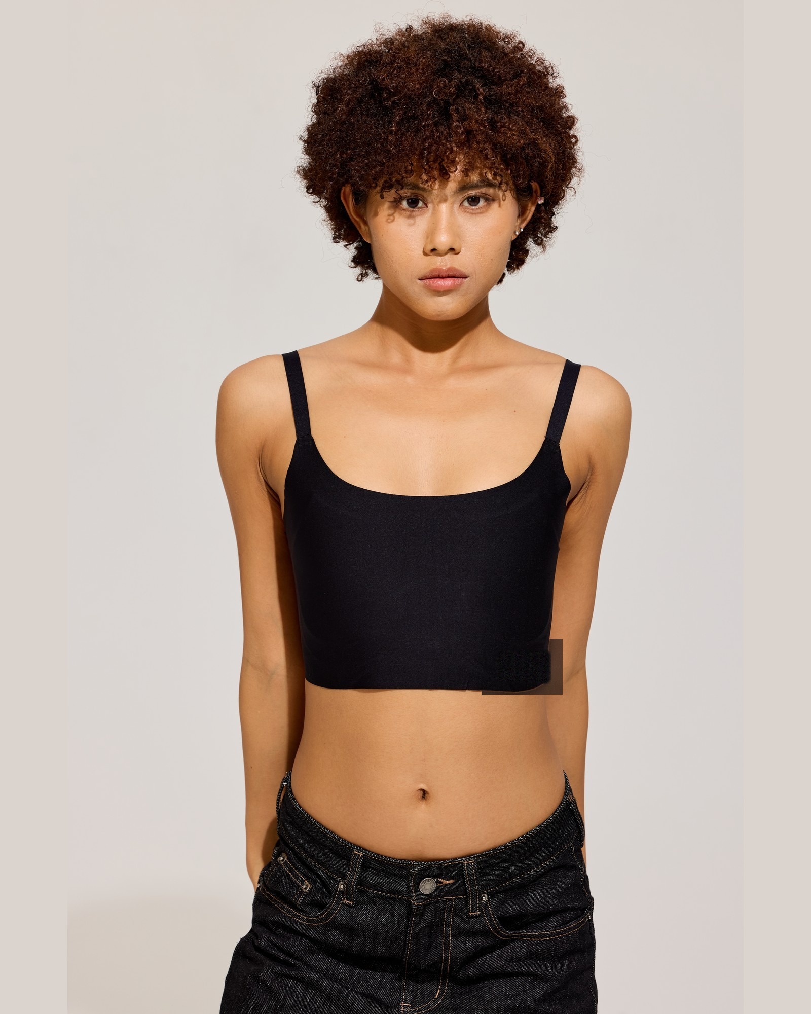 Adjustable Strap Cami Binder in Black