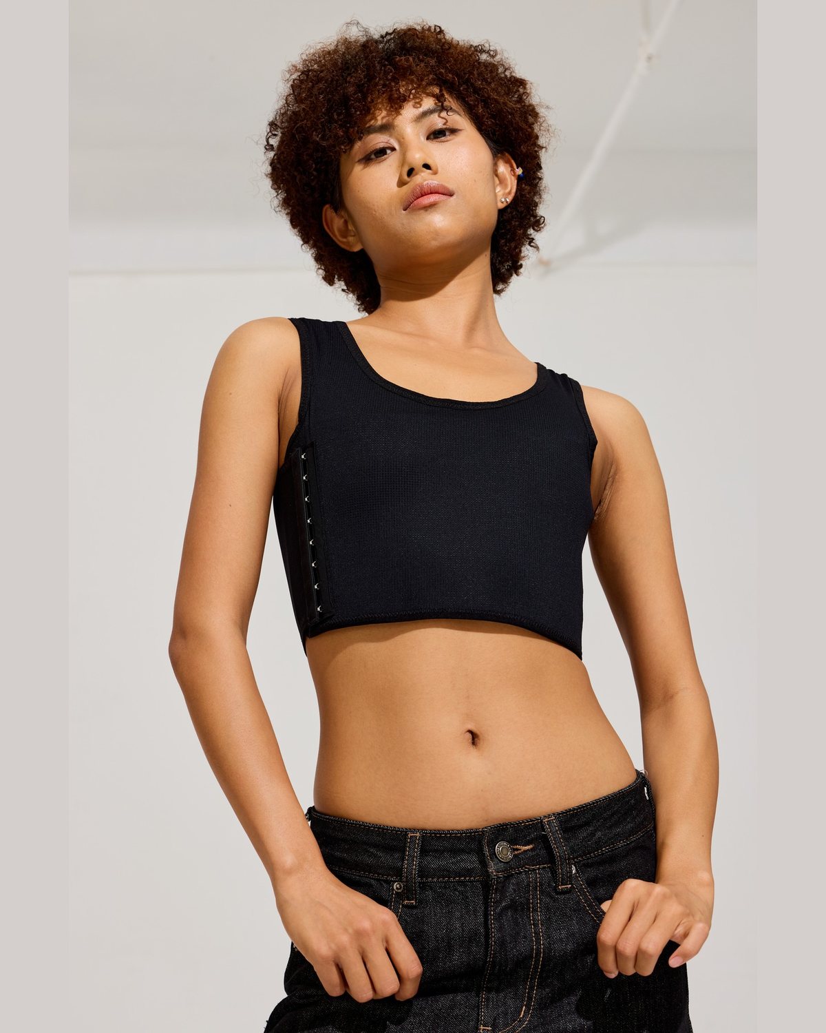 Side Hook Crop Binder Lifestyle