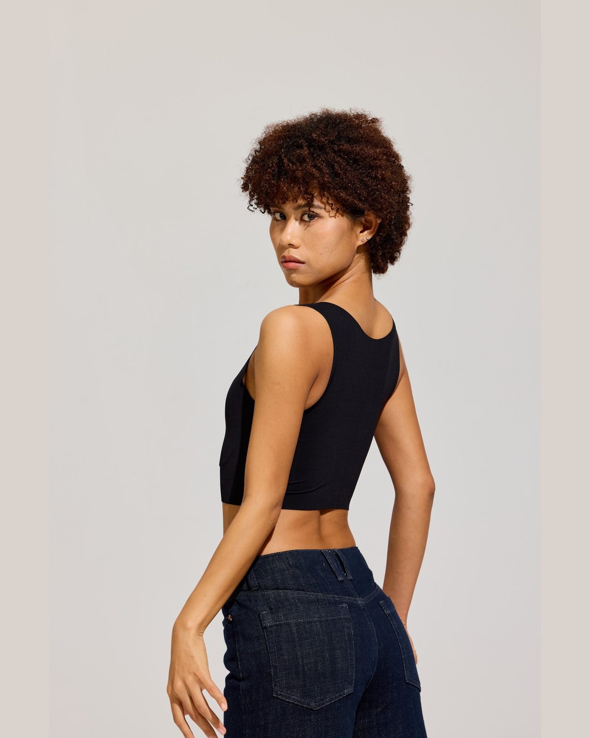 Sport Crop Binder Tank Side profile