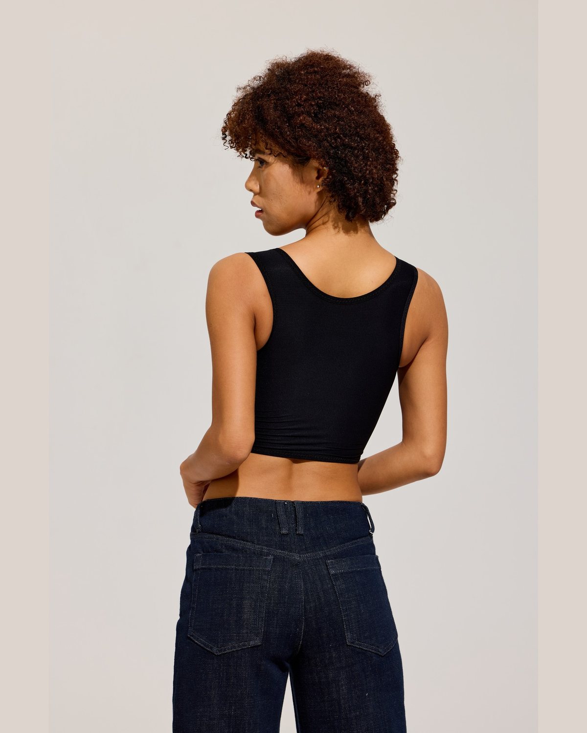 Wide Strap Crop Binder Tank Back