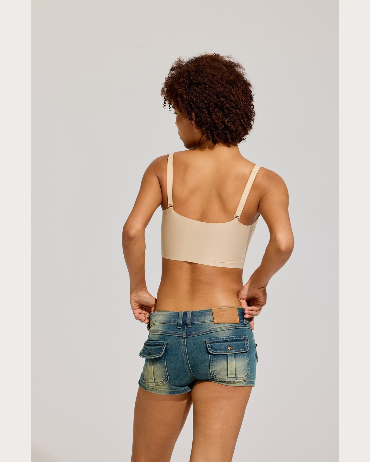 Slim Strap Crop Binder Back
